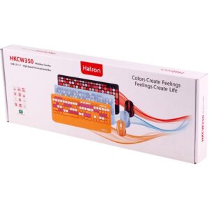 کیبورد و ماوس بی سیم هترون مدل HKCW350 سوییچ ممبران