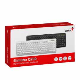 کیبورد جنیوس مدل SLIM STAR Q200