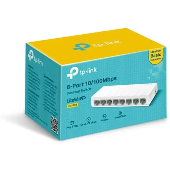 Tp-Link desktop switch 8-port 10/100Mbps LS1008