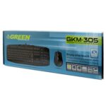 کیبورد و ماوس گرین مدل GKM-305، سوئیچ ممبران، Full-size