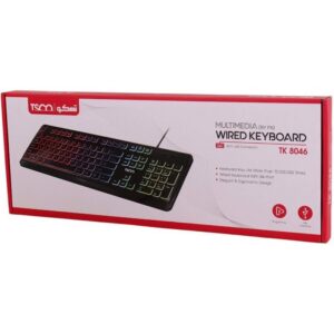 کیبورد تسکو مدل TK8046 با سیم نورپردازی RGB