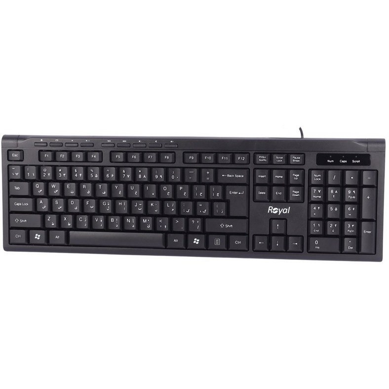 کیبورد سیم دار رویال مدل ROYAL RK-320