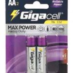 باتری دوتایی قلمی Gigacell Max Power Heavy Duty R6 1.5V AA
