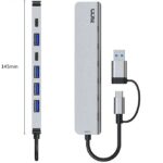 هاب USB تسکو مدل THU1148 هفت پورت Type-C و USB 3.0