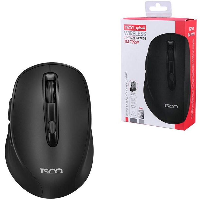 ماوس بی سیم تسکو مدل TM792W دقت ۱۶۰۰ DPI